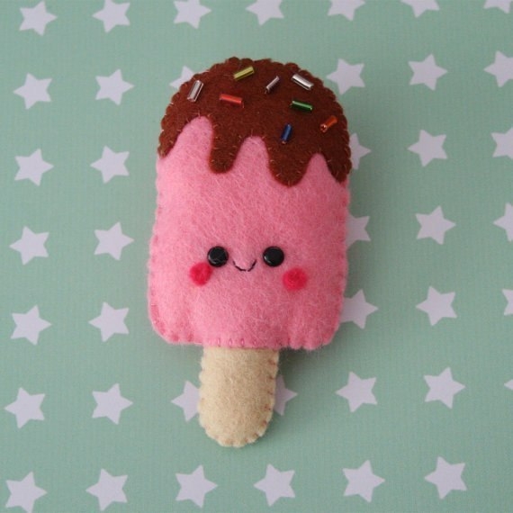 Вкусные брошки из фетра