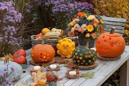 Тыковки в декоре