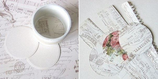 Шкатулка из бобины от скотча.