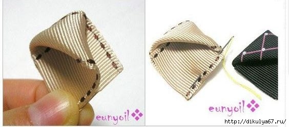 Цвeты из лент. Мастер-класс. Цвeты из лент. Мастер-класс.