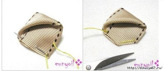 Цвeты из лент. Мастер-класс. Цвeты из лент. Мастер-класс.