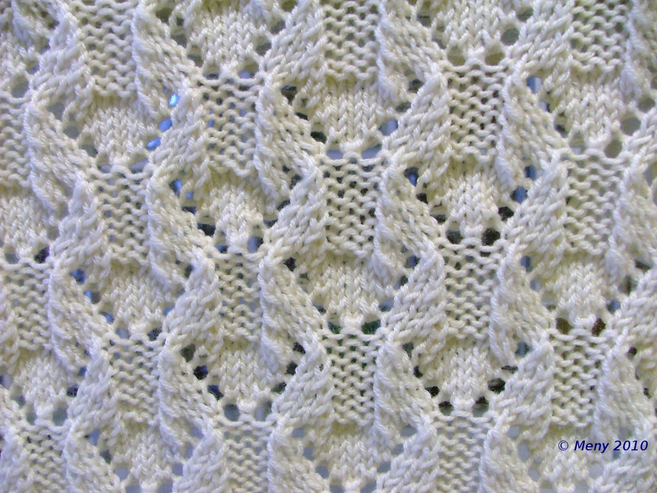 Узор для пледа. Спицы.