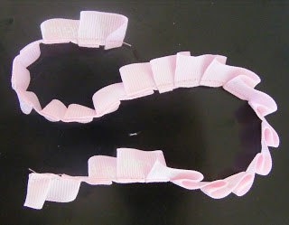 Цвeток-розетка из ленты