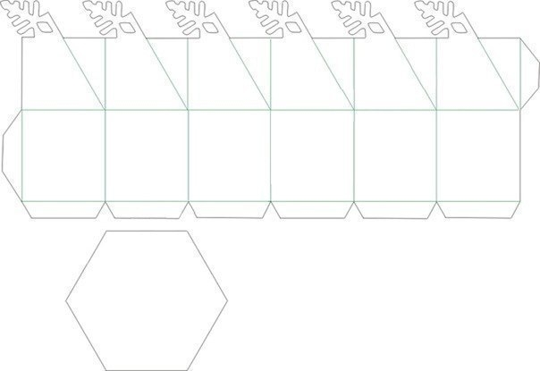 Коробочка-снежинка