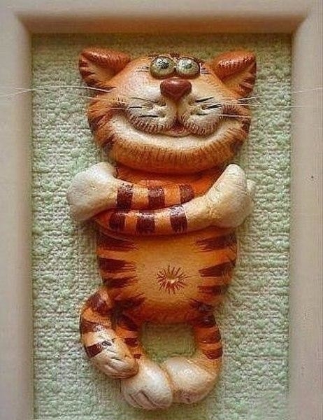 Лепим котика из соленого теста. Лепим котика из соленого теста.