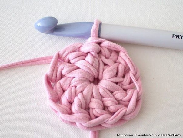 Круглый коврик крючком. Мастер-класс