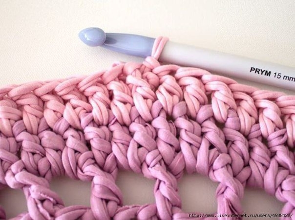 Круглый коврик крючком. Мастер-класс