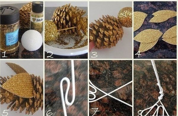 Птичка из сосновой шишки Птичка из сосновой шишки