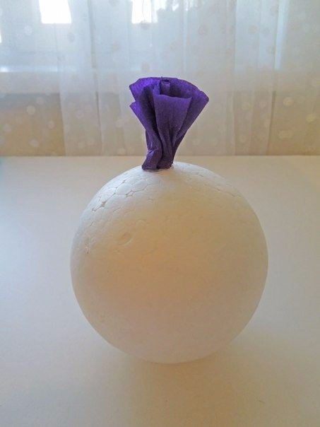 Топиарий из гофрированной бумаги. МК.