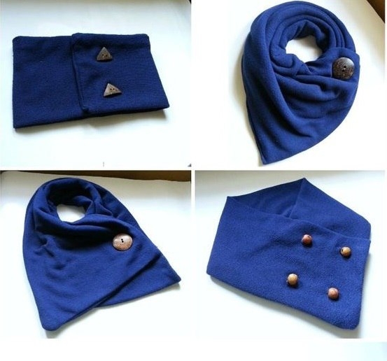 Для межсезонья: платки-шарфы а ля капюшон