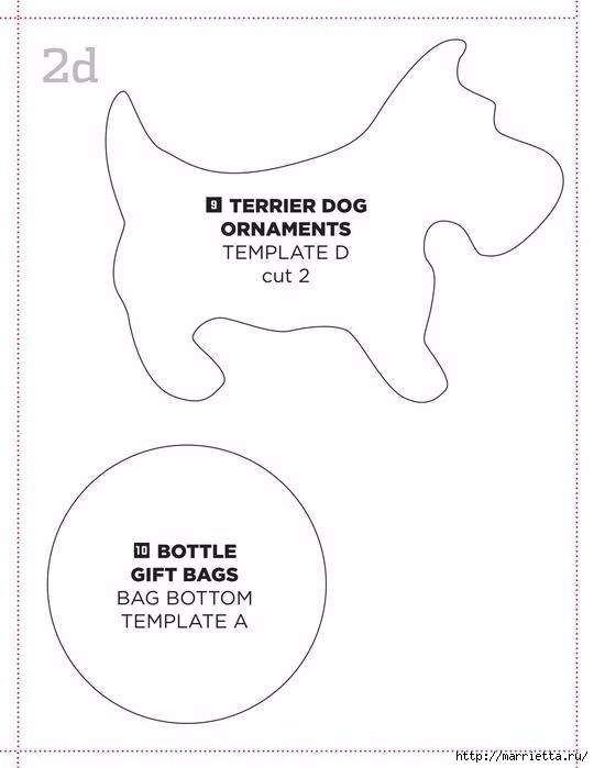 Собачки из фетра для Новогодней елки