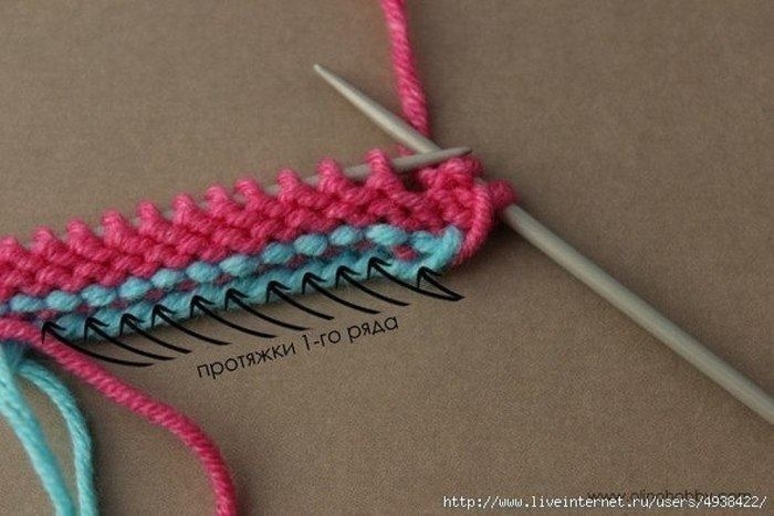 Резинка 1х1 с закругленным краем. Мастер-класс