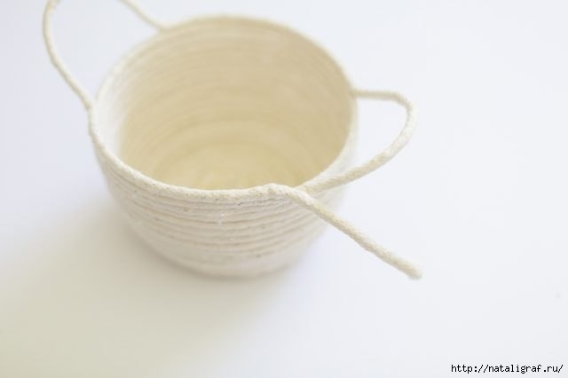 Корзинка из верёвки для мелочей