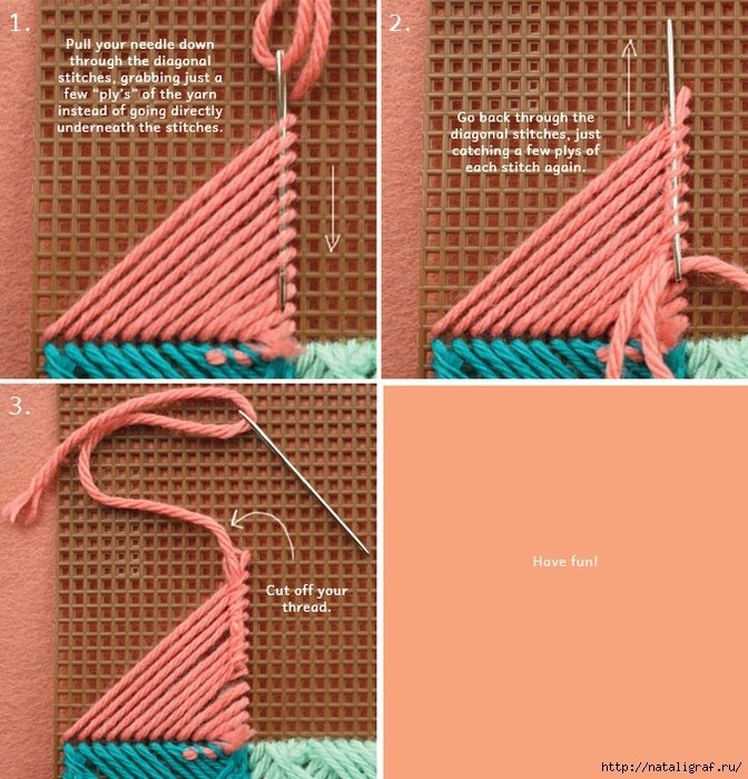 Барджелло - вышивка на сетке