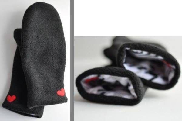 Шьем варежки из флиса