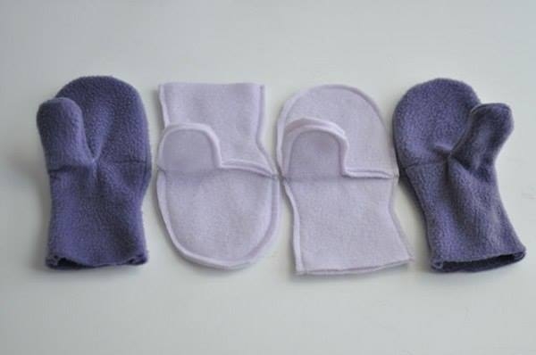 Шьем варежки из флиса