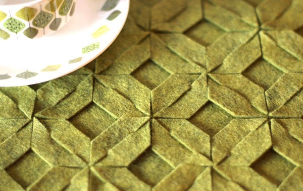 Модульные подставки под горячее из фетра