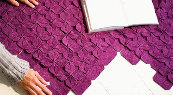 Модульные подставки под горячее из фетра