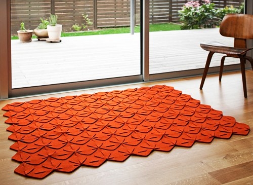 Модульные подставки под горячее из фетра