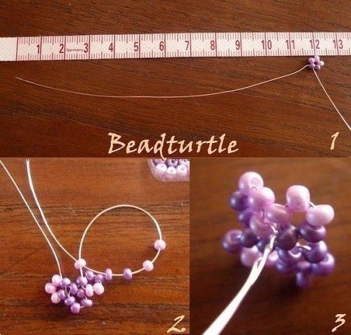 Сирень из бисера