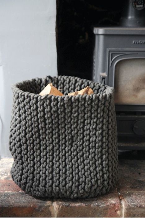 Вязаные корзины, которые круто украсят интерьер и влюбят в себя с первого взгляда! Вязаные корзины, которые круто украсят интерьер и влюбят в себя с первого взгляда!