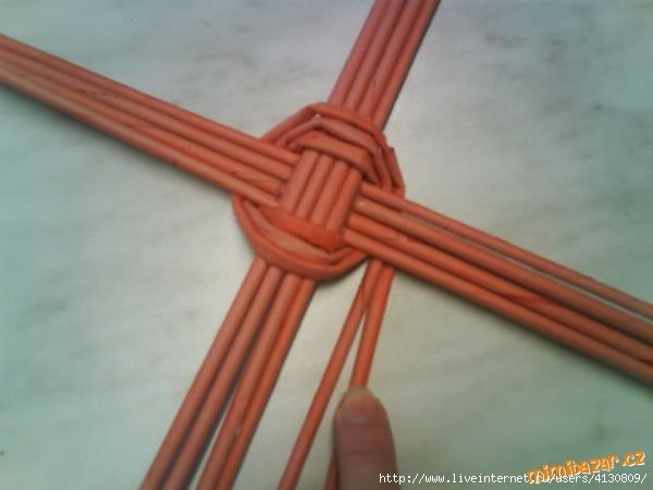 Тыква из газетных трубочек