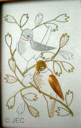 Вышивка золотыми нитями