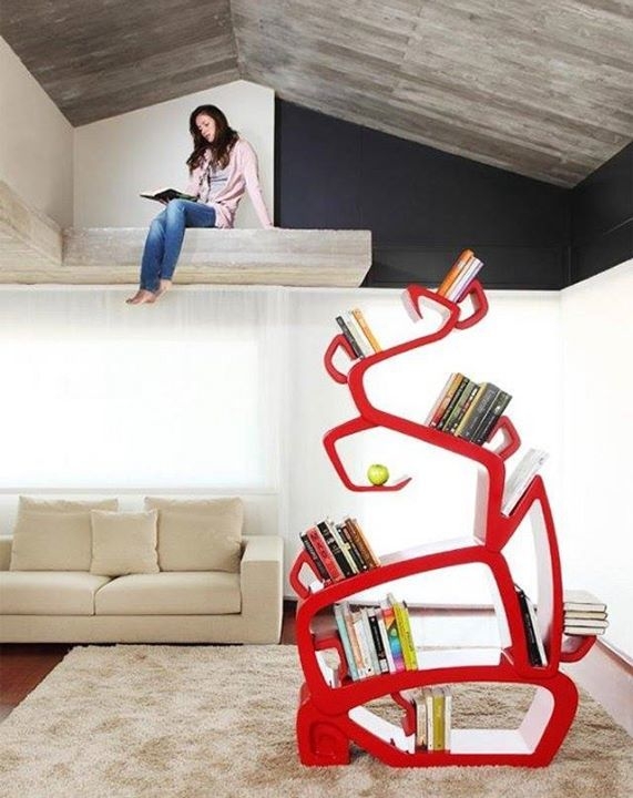 Необычные книжные полки