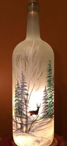 Идеи новогоднего декора бутылок Идеи новогоднего декора бутылок
