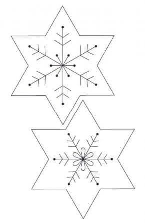 Фетровые снежинки на ёлочку