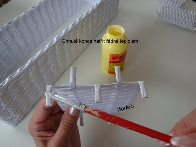 Как сплести коробочку с перегородками