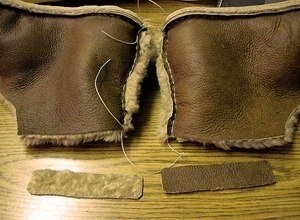 Шьем теплую домашнюю обувь из старой дубленки