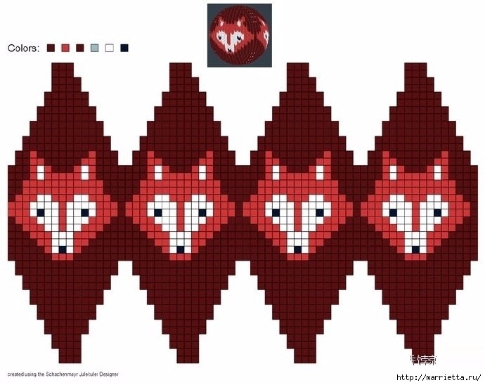 Елочные игрушки спицами. Схемы вязания