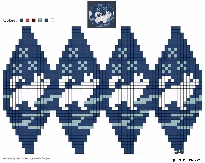 Елочные игрушки спицами. Схемы вязания