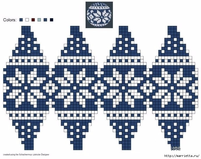 Елочные игрушки спицами. Схемы вязания