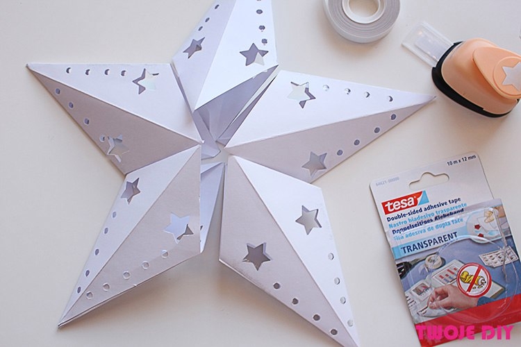 Объемные бумажные звезды для украшения новогоднего интерьера Объемные бумажные звезды для украшения новогоднего интерьера