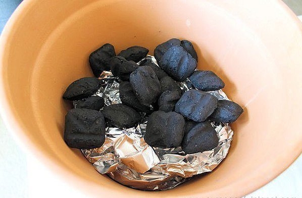 Минигриль из большого керамического горшка Минигриль из большого керамического горшка