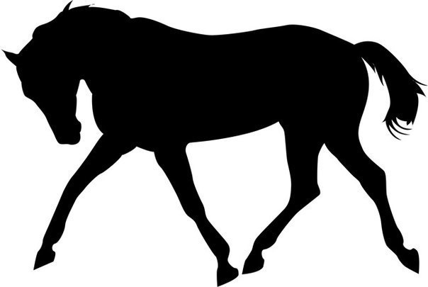 Лошади. Трафареты.