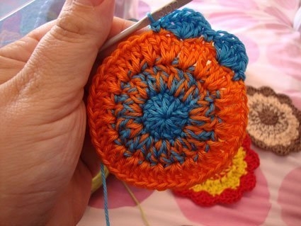 Круглый мотив крючком Круглый мотив крючком