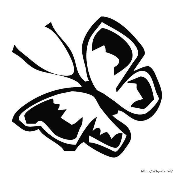 Трафареты. Красивые бабочки.