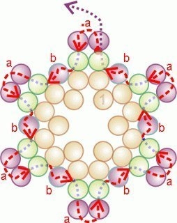 Снежинка из бисера