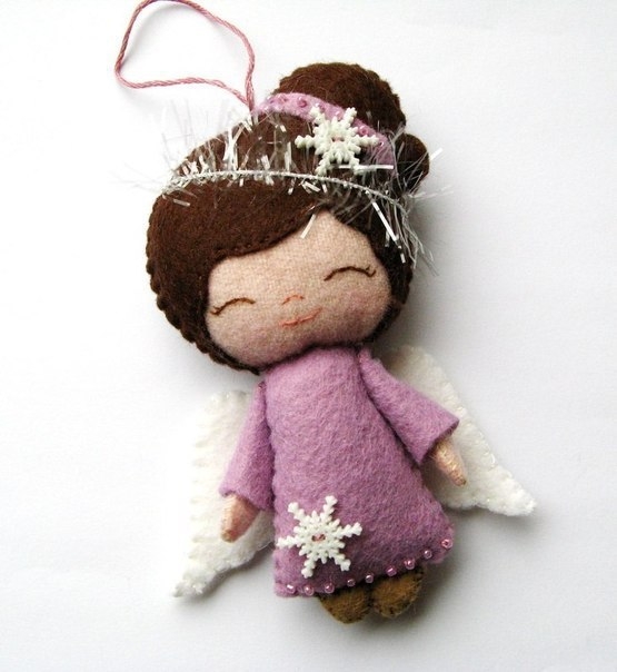 Ангелочки из фетра: Идеи и шаблоны