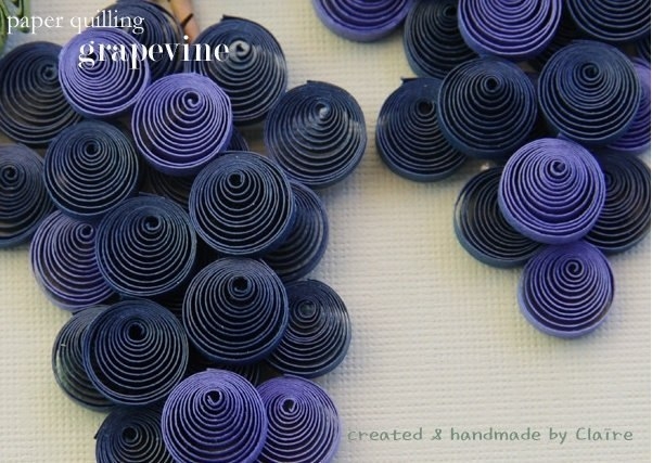 Квиллинг. Виноград.