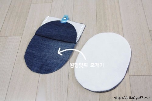 Шьем прихватки из старых джинсов