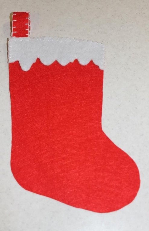 Мастер-класс: новогодний сапожок с Дедом Морозом.