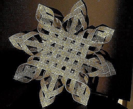 Объемная снежинка. Объемная снежинка.