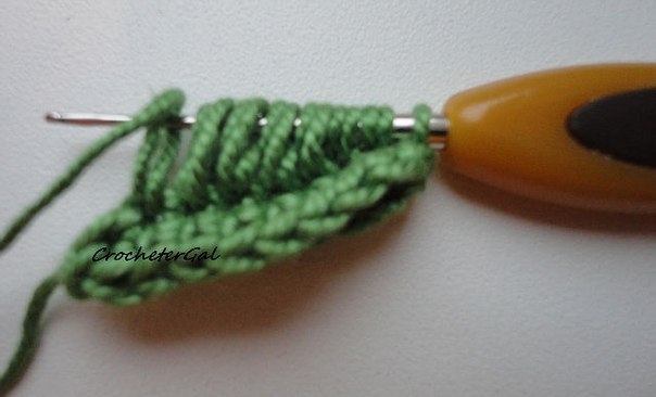 Листочек ирландским кружевом. Мастер класс