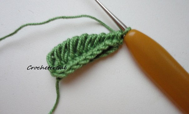 Листочек ирландским кружевом. Мастер класс