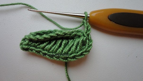 Листочек ирландским кружевом. Мастер класс