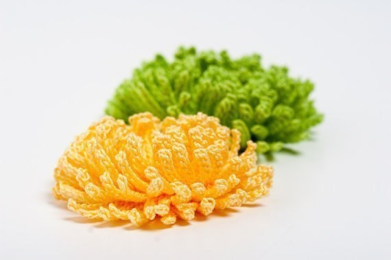 Вязаные цветочки